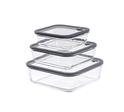 Glass Bakeware & Storage Set Square