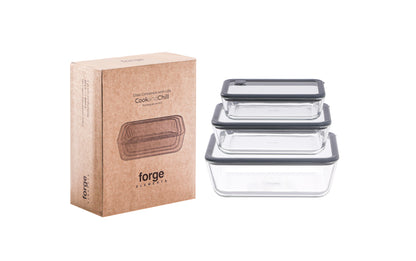 Glass Bakeware & Storage Set Rectangular