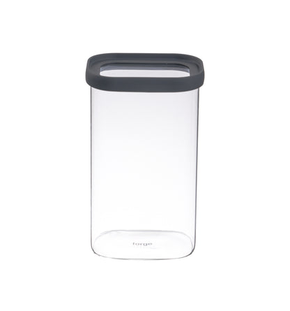 Glass Storage Canister Jars Rectangular Duo 50oz/1500ml